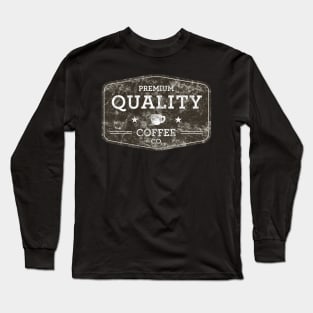 Vintage Premium Coffee Co Logo Shirt Long Sleeve T-Shirt